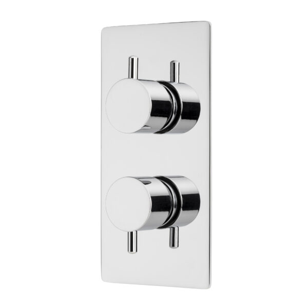 Atlantic One Outlet Dual Control Thermostatic Shower Valve Chrome