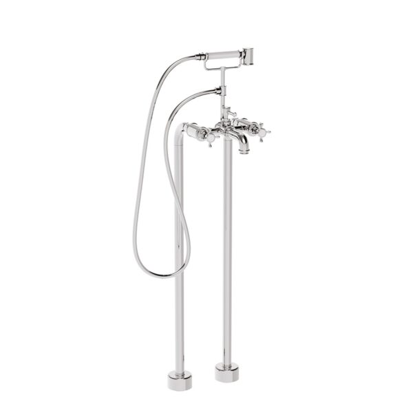 Mallard Floor Mounted Bath Shower Mixer Chrome