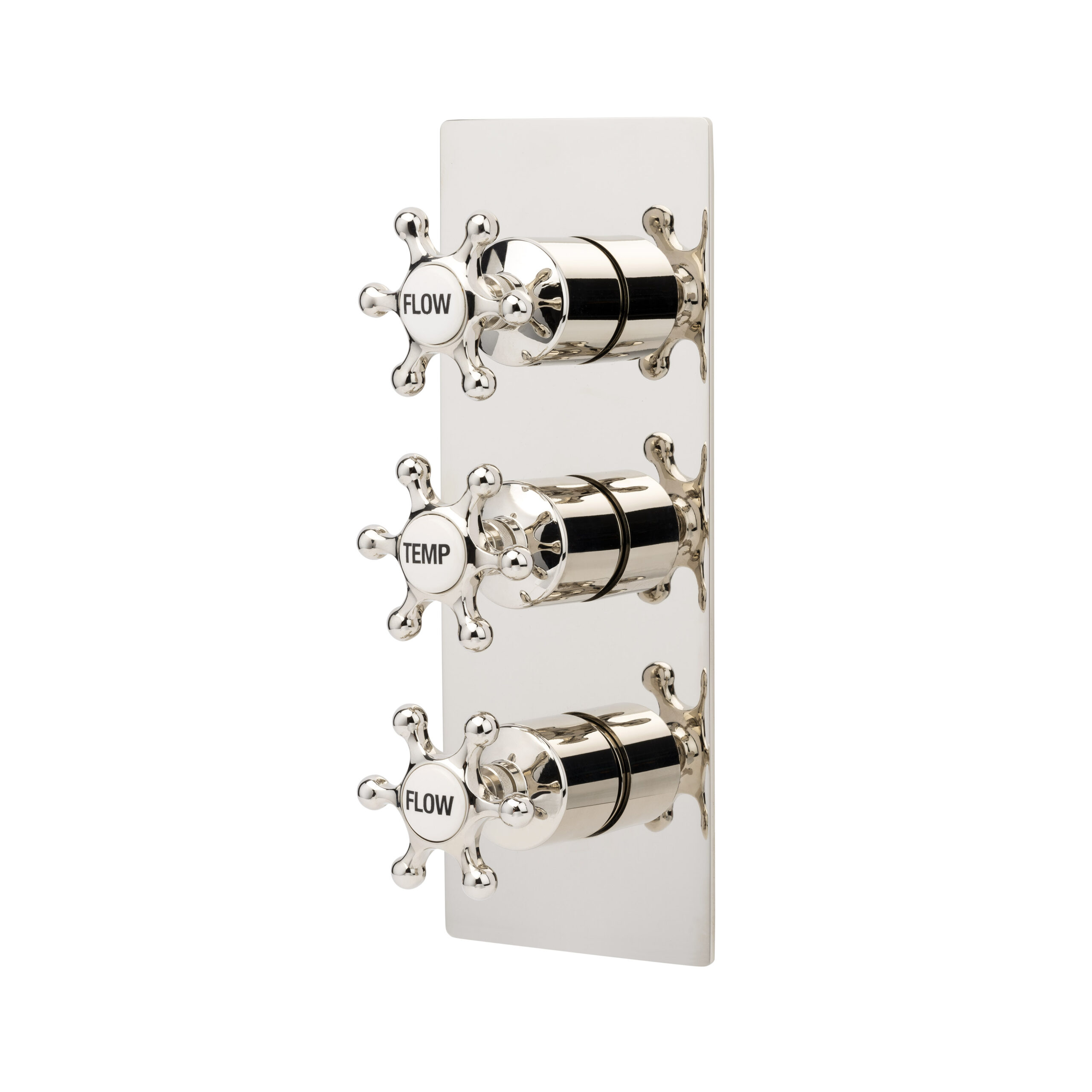 Brunel Three Outlet Triple Control Thermostatic Shower Valve Nickel